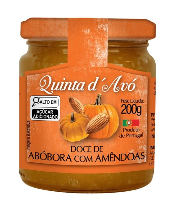 Doce de Abóbora com Amêndoas 200g